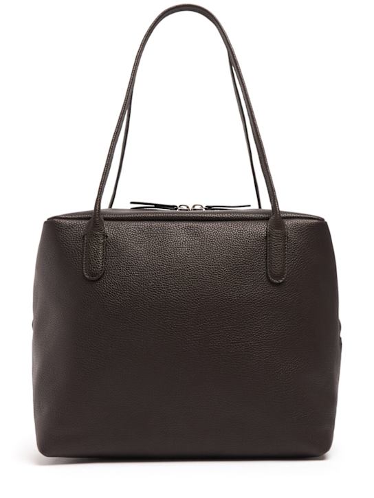 The Row: Henri matte saddle grain shoulder bag - women_0 | Luisa Via Roma