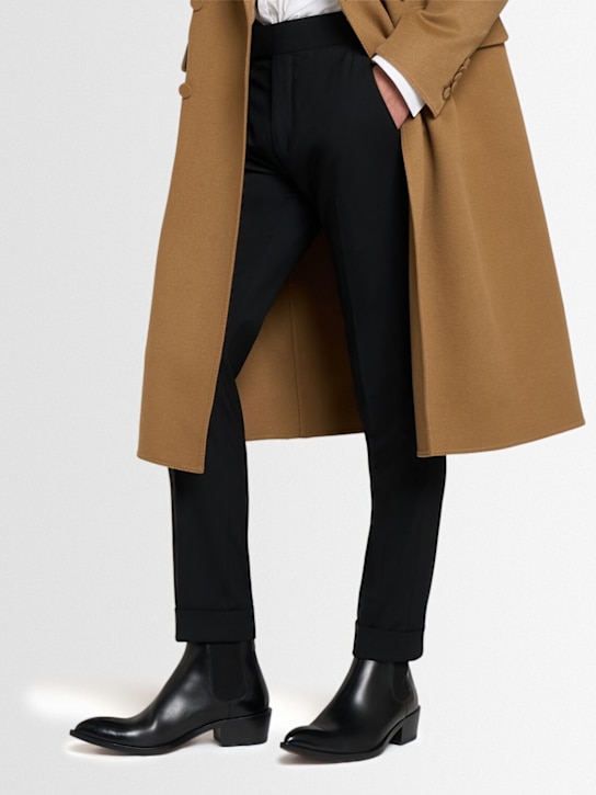 Tom Ford: Burnished leather Chelsea boots - men_1 | Luisa Via Roma