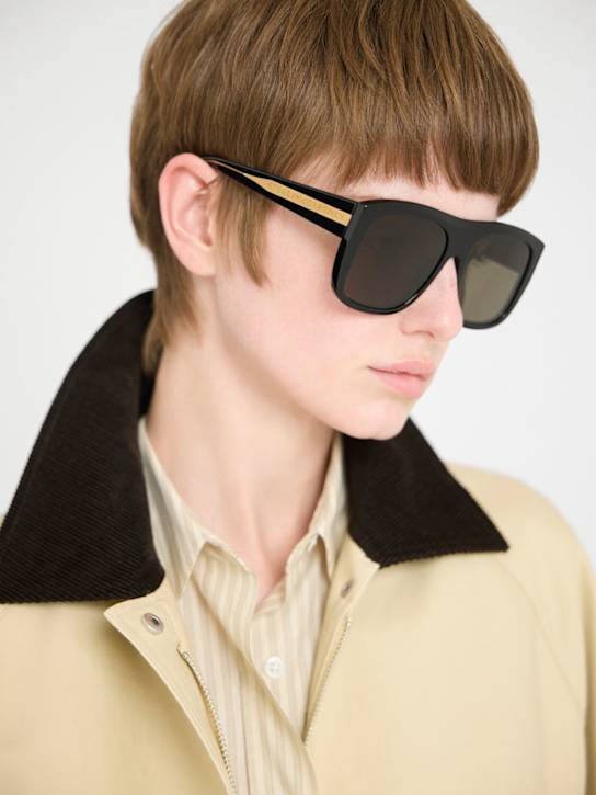 Stella McCartney: Squared acetate sunglasses - women_1 | Luisa Via Roma