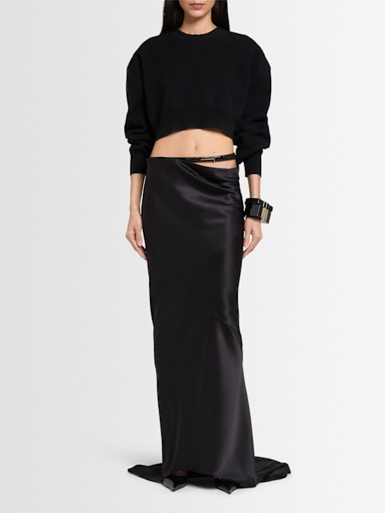 Tom Ford: Silk satin long skirt - women_1 | Luisa Via Roma