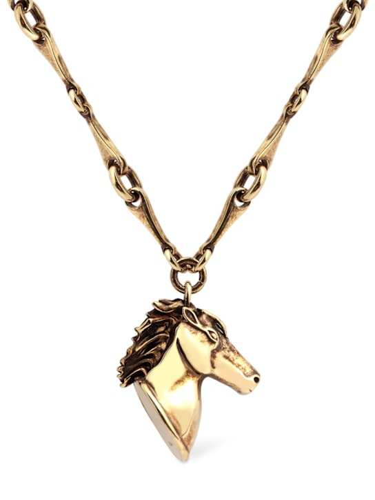 Chloé: Horse pendant necklace - women_0 | Luisa Via Roma