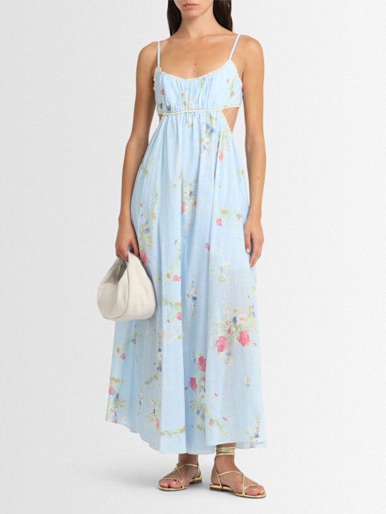 Zimmermann: Lucky cotton picnic maxi dress - women_1 | Luisa Via Roma