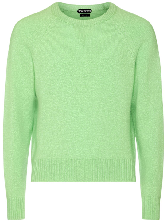 Tom Ford: 毛毡纯羊毛针织毛衣 - men_0 | Luisa Via Roma