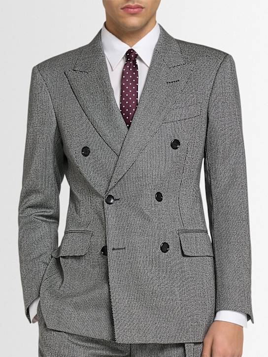 Tom Ford: 6cm Satin pearl polka dot tie - men_1 | Luisa Via Roma