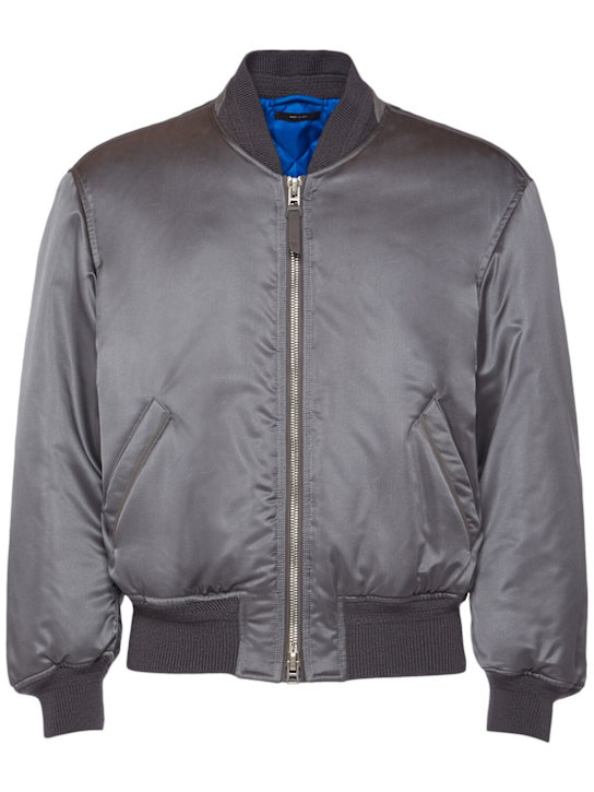 Tom Ford: Soft silk satin bomber jacket - men_0 | Luisa Via Roma