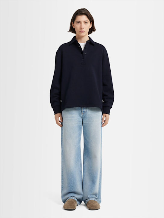 Annagreta: Florence コットンポロスウェット - ブルー - women_1 | Luisa Via Roma