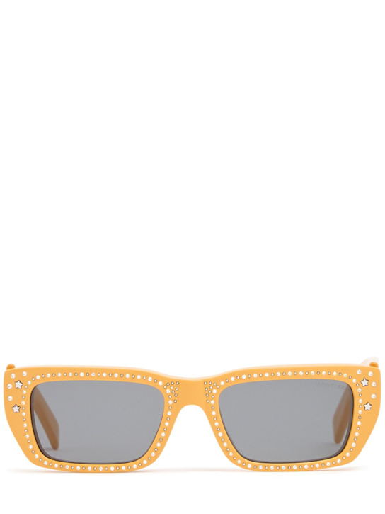 Moncler Genius: Moncler Genius x Palm Angels sunglasses - Orange/Smoke - men_0 | Luisa Via Roma