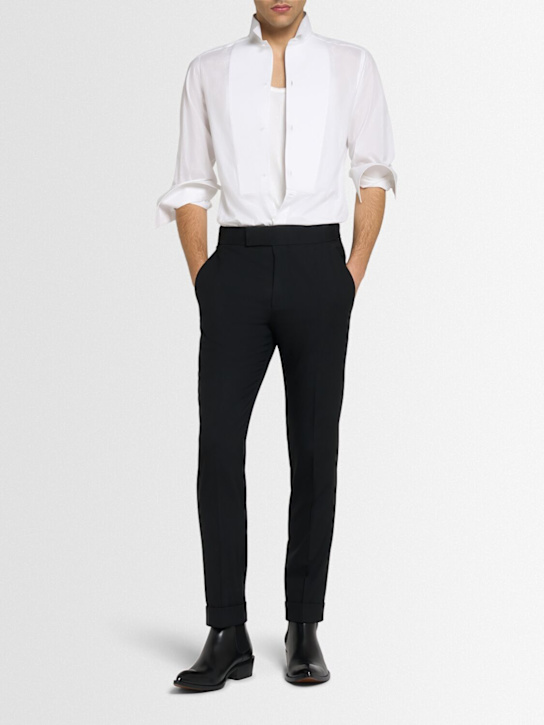 Tom Ford: Cocktail voile evening shirt - White - men_1 | Luisa Via Roma
