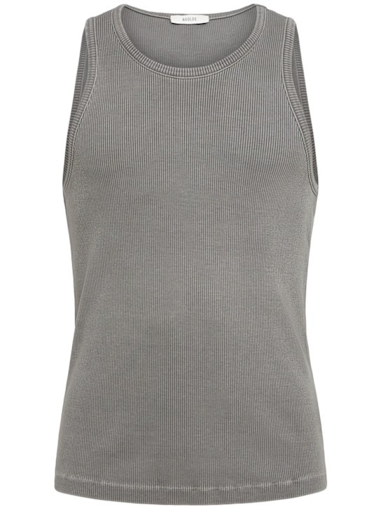 Agolde: Viggo tank top - Grey - men_0 | Luisa Via Roma