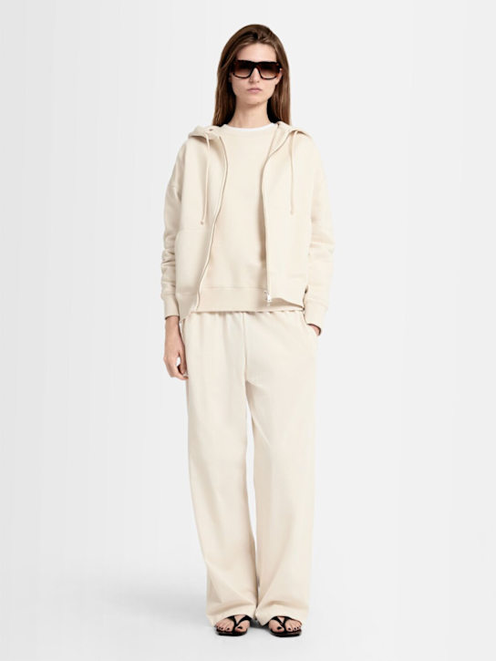 Annagreta: Graceフルジップ スウェットフーディー - ベージュ - women_1 | Luisa Via Roma