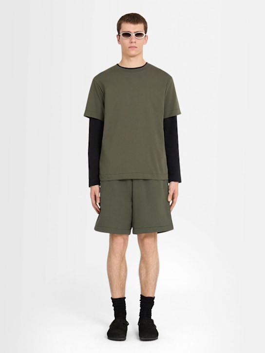 The Core: Classic cotton jersey t-shirt - Military Green - men_1 | Luisa Via Roma