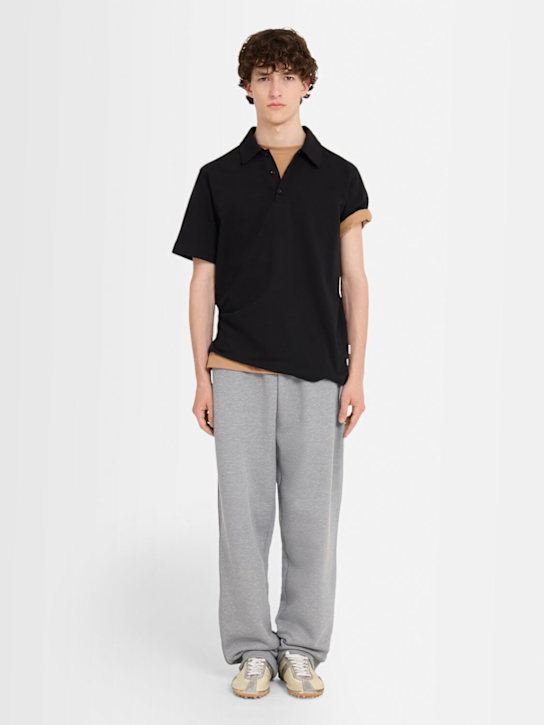 The Core: Straight cotton sweatpants - Grey - men_1 | Luisa Via Roma