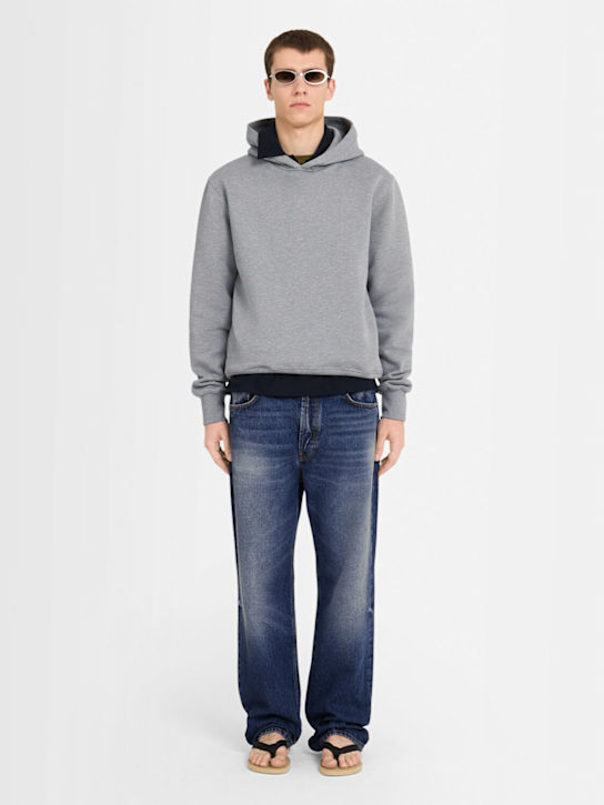 The Core: Cotton sweatshirt hoodie - Grey - men_1 | Luisa Via Roma