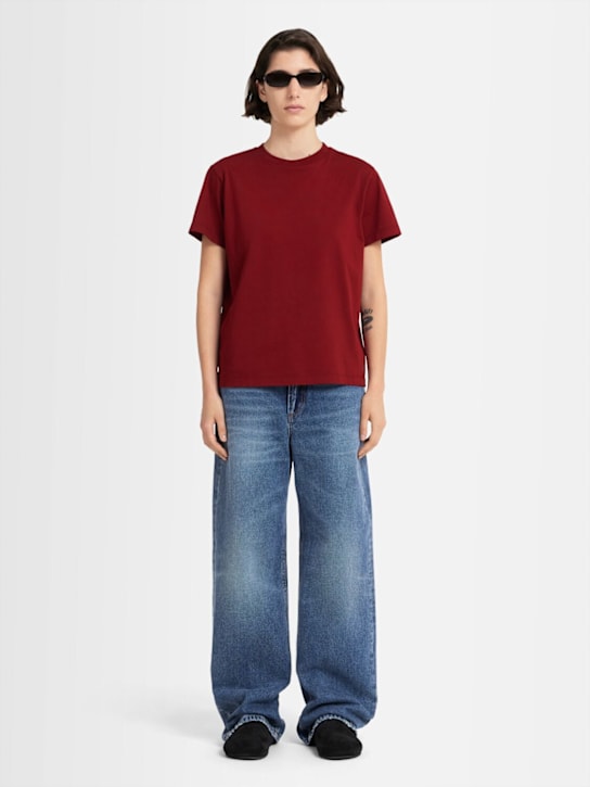 Annagreta: Bette レギュラーフィット コットンTシャツ - レッド - women_1 | Luisa Via Roma