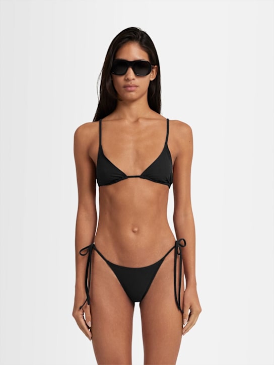 Annagreta: Isabel bikini top & bottoms - Black - women_1 | Luisa Via Roma