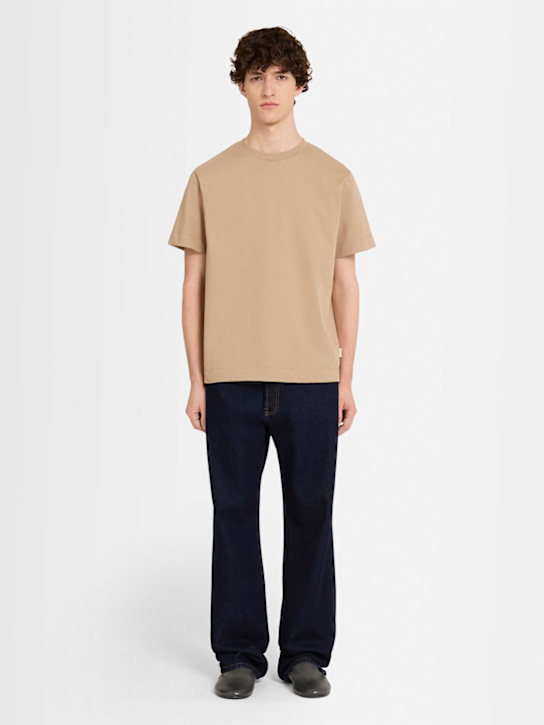 The Core: Classic cotton jersey t-shirt - Camel - men_1 | Luisa Via Roma
