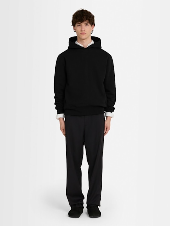 The Core: Hoodie aus Baumwollfleece - Schwarz - men_1 | Luisa Via Roma