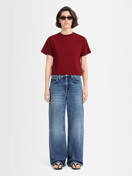 Annagreta: Clara 5ポケットデニムジーンズ - Medium Blue Wash - women_1 | Luisa Via Roma