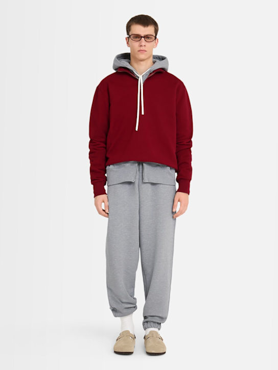 The Core: ハーフジップ コットンスウェットシャツ - レッド - men_1 | Luisa Via Roma