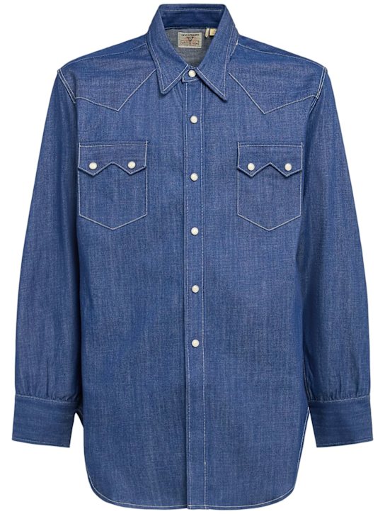 LEVI'S: LVC Vintage shorthorn sawtooth shirt - Blue - men_0 | Luisa Via Roma