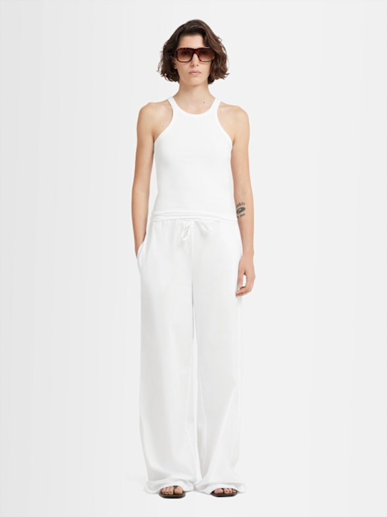 Annagreta: Olimpia cotton twill pants - White - women_1 | Luisa Via Roma