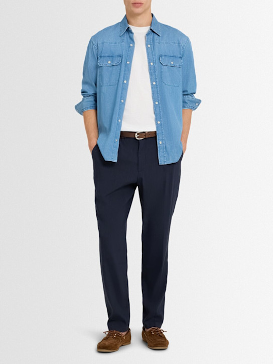 Boss: Perin linen bland pants - men_1 | Luisa Via Roma