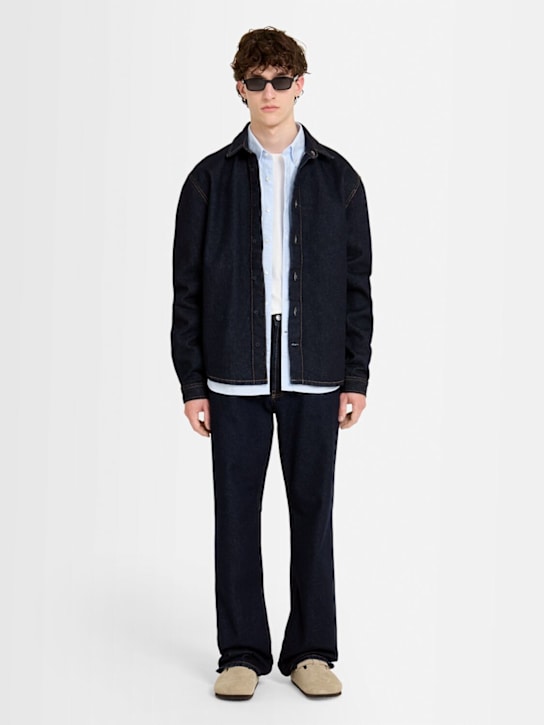 The Core: Denim shirt - Blue Raw - men_1 | Luisa Via Roma