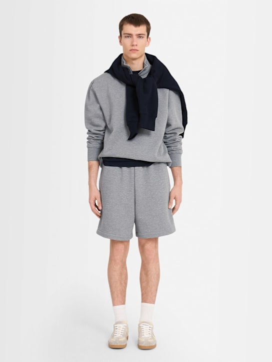 The Core: Cotton sweat shorts - Grey - men_1 | Luisa Via Roma