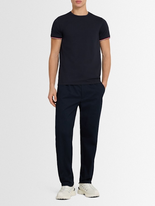Moncler: Stretch cotton jersey t-shirt - men_1 | Luisa Via Roma