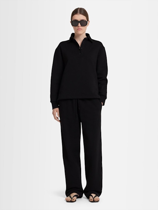 Annagreta: Eva cotton sweatpants - Black - women_1 | Luisa Via Roma
