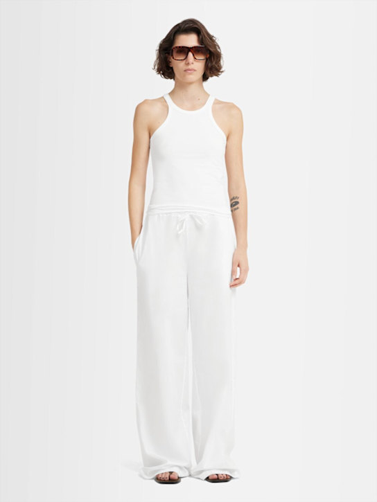 Annagreta: Tank top Ava in jersey di cotone stretch - Bianco - women_1 | Luisa Via Roma