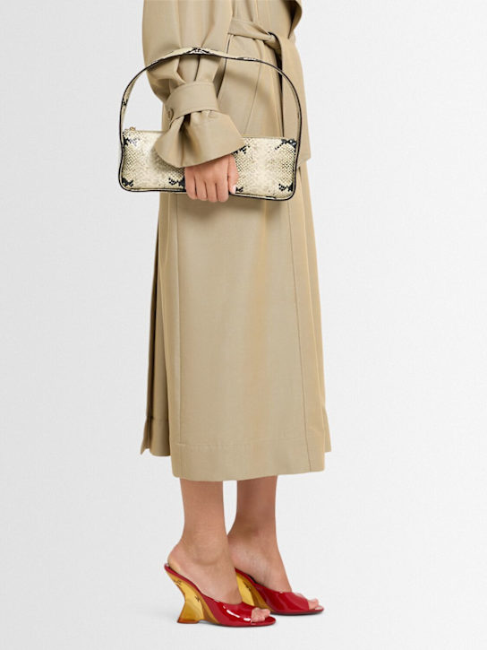 Dries Van Noten: 105mm Plexi & patent leather wedges - Red - women_1 | Luisa Via Roma