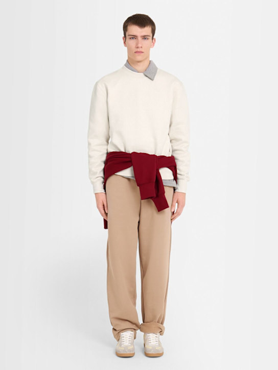 The Core: Pantalon droit en coton - Camel - men_1 | Luisa Via Roma