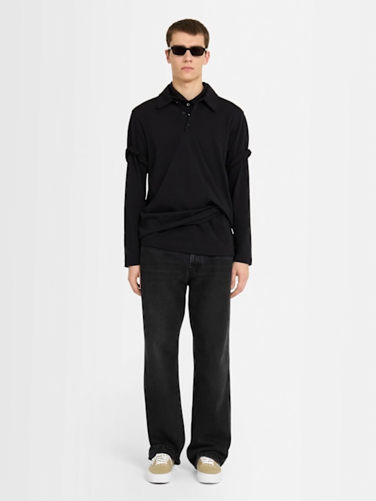 The Core: 5-pocket denim jeans - Black Wash - men_1 | Luisa Via Roma