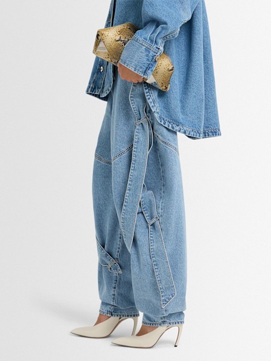 The Attico: 95mm Viper leather slingbacks - women_1 | Luisa Via Roma