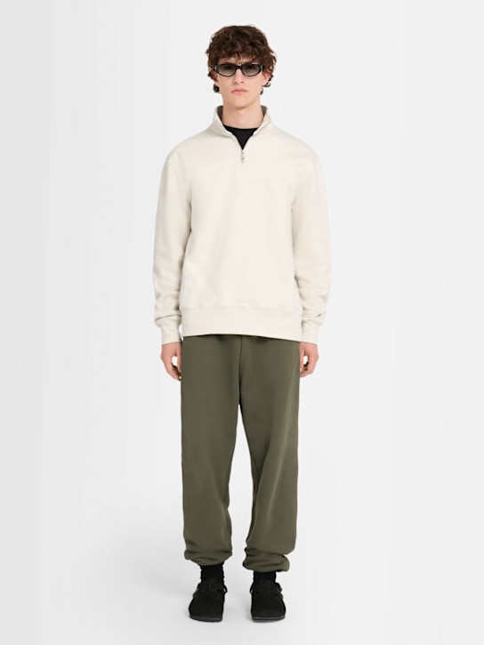 The Core: Pantaloni in felpa di cotone - Verde Militare - men_1 | Luisa Via Roma