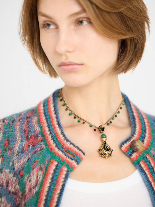 Etro: Shell pendant necklace - women_1 | Luisa Via Roma
