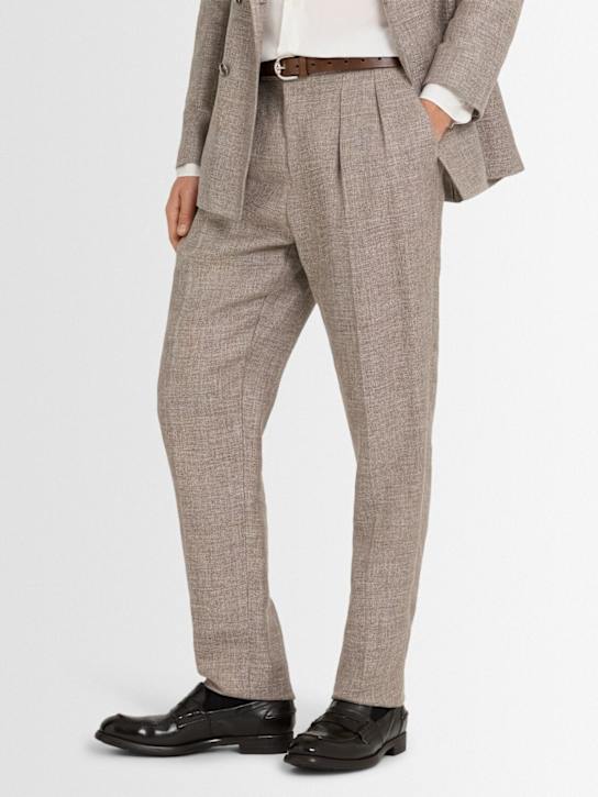 Officine Creative: Chronicle leather loafers - Brown - men_1 | Luisa Via Roma