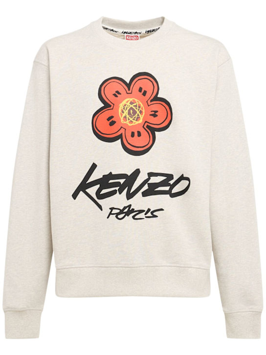 Kenzo Paris: Kenzo Futura cotton classic sweatshirt - men_0 | Luisa Via Roma