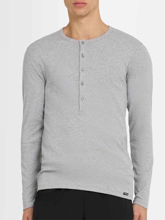 Tom Ford: Henley long sleeve jersey t-shirt - men_1 | Luisa Via Roma