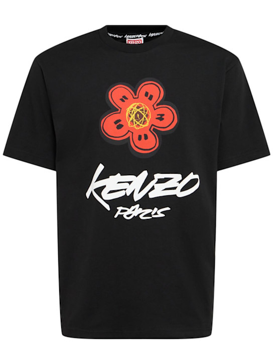 Kenzo Paris: Kenzo Futura cotton classic t-shirt - men_0 | Luisa Via Roma