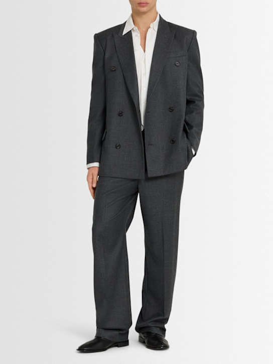 Eenk: Double breasted blazer - Grey - men_1 | Luisa Via Roma