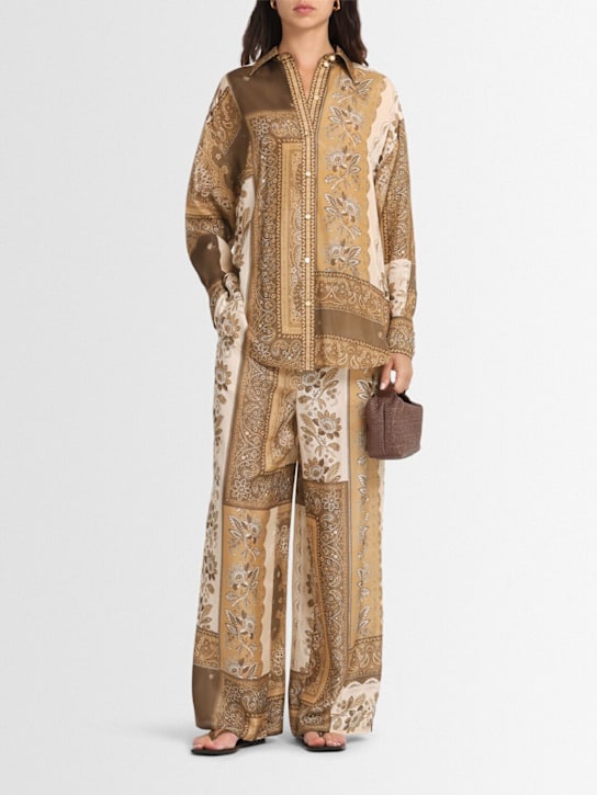 Zimmermann: Lucky silk manstyle shirt - women_1 | Luisa Via Roma
