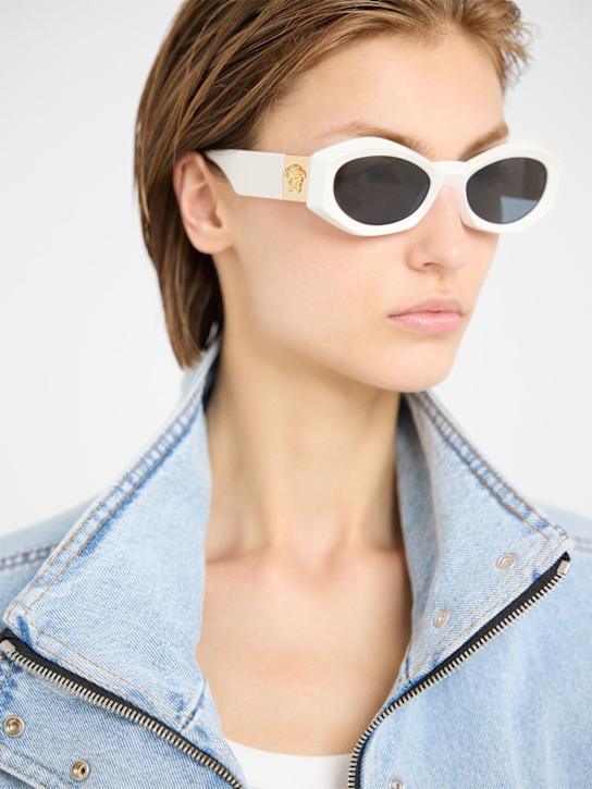Versace: Oval acetate sunglasses - women_1 | Luisa Via Roma