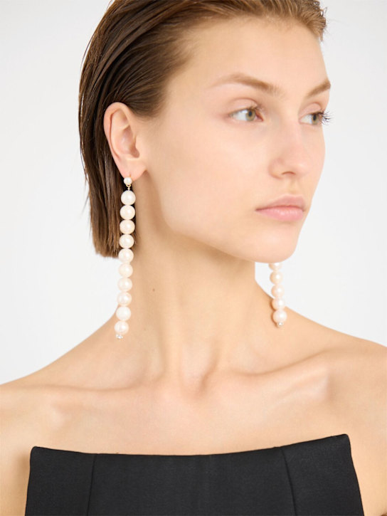 Magda Butrym: Pendant pearl earrings - women_1 | Luisa Via Roma