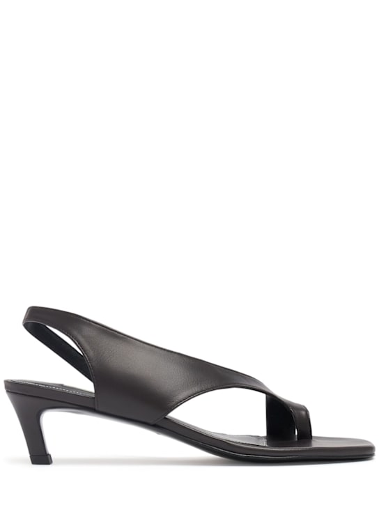 Toteme: 40mm Leather thong sandals - women_0 | Luisa Via Roma