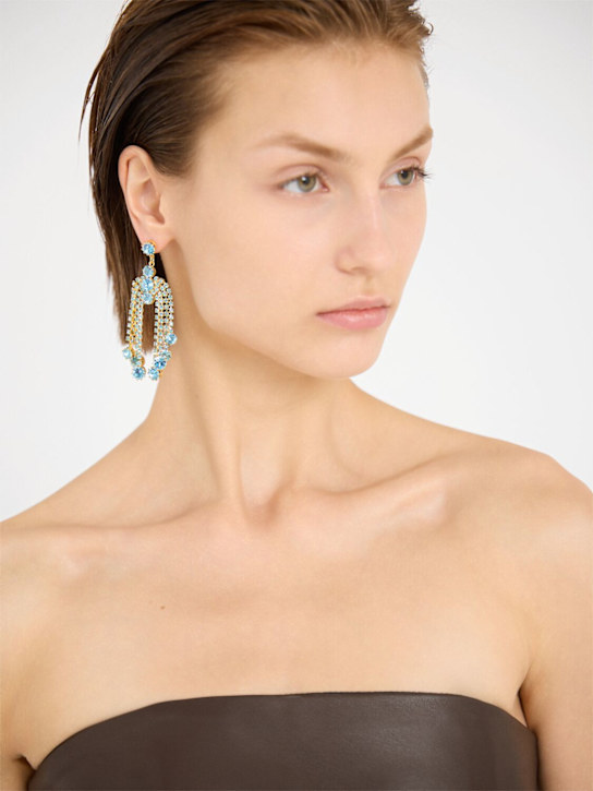 Magda Butrym: Crystal pendant earrings - women_1 | Luisa Via Roma