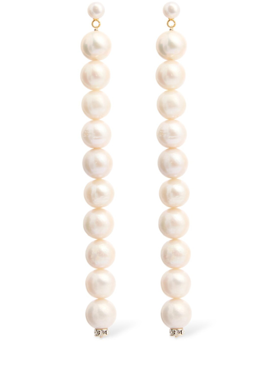 Magda Butrym: Pendant pearl earrings - women_0 | Luisa Via Roma