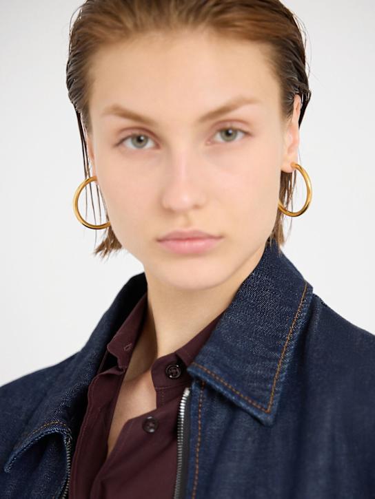 Lemaire: M Classic hoop earrings - women_1 | Luisa Via Roma