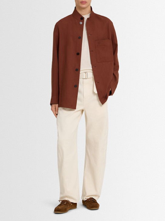 Zegna: Oasi linen over shirt - men_1 | Luisa Via Roma